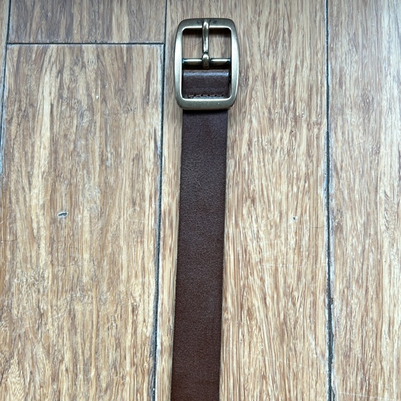 LEVI'S BROWN LEATHER BELT - Picture 4 of 7